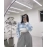 Pullovers Women Checkerboard Crop Knit Sweater Long Sleeve Crew Neck Box-fit Plaid Jumper Outfit