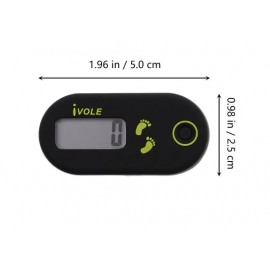 1pc Single Function 3D Electronic Pedometer Simple Walking Running Pedometer Mini Step Counter 3D Digital Pedometer For Exercise