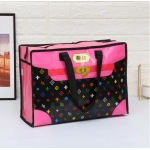 Newest Color Printing Eco Shopping Bag Foldable Reusable Tote Folding Pouch Travel Non-woven Bathroom Storage Bag