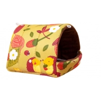 Cozy Pet Nest Cozy Cartoon Patterned Hamster Nest Spacious Hideout for Small Ideal Guinea Pig Bed House for Rabbits Chinchillas
