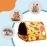 Cozy Pet Nest Cozy Cartoon Patterned Hamster Nest Spacious Hideout for Small Ideal Guinea Pig Bed House for Rabbits Chinchillas