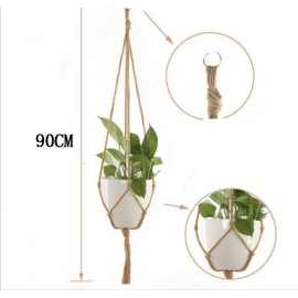 Hanging Plant Handmade Macrame Plant Hanger Flower Pot Planter Hanger Wall Decor Courtyard Garden Hanging Planter Hanging Basket