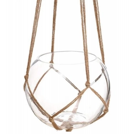 Hanging Plant Handmade Macrame Plant Hanger Flower Pot Planter Hanger Wall Decor Courtyard Garden Hanging Planter Hanging Basket