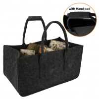 Firewood Carrier Log Tote Bag Fireplace Log Carrier Holders Woodpile Rack Fire Wood Carrying Felt Storage Bag Shopping Handbag