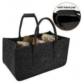 Firewood Carrier Log Tote Bag Fireplace Log Carrier Holders Woodpile Rack Fire Wood Carrying Felt Storage Bag Shopping Handbag