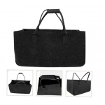 Firewood Carrier Log Tote Bag Fireplace Log Carrier Holders Woodpile Rack Fire Wood Carrying Felt Storage Bag Shopping Handbag