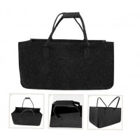 Firewood Carrier Log Tote Bag Fireplace Log Carrier Holders Woodpile Rack Fire Wood Carrying Felt Storage Bag Shopping Handbag
