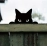 DDONKL 1pc Cat Sculpture Gifts Lawn Ornament Black Metal Peeping Cat Cats Yard Sculpture Iron Art Silhouette Garden Decoration